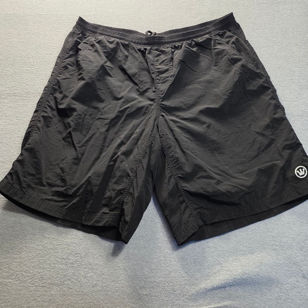 Canari Athletic Shorts Mens Black 37 Waist Nylon Running Gym Lined Bike